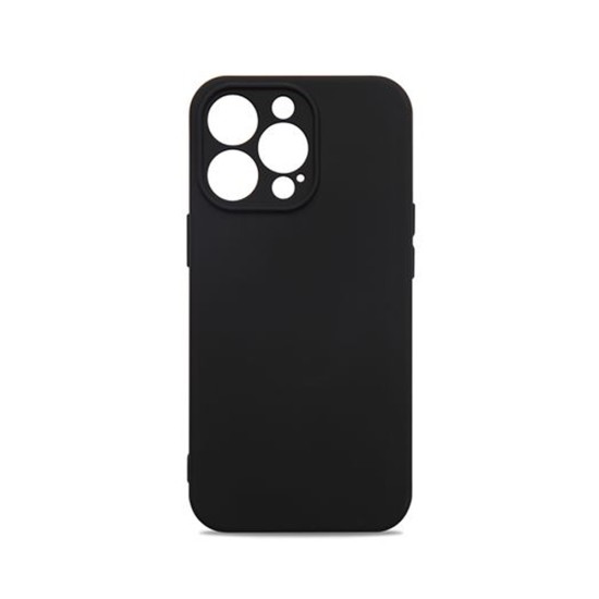 Soft Silicone Case with Camera Shield for Apple iPhone 12 Pro Max Black